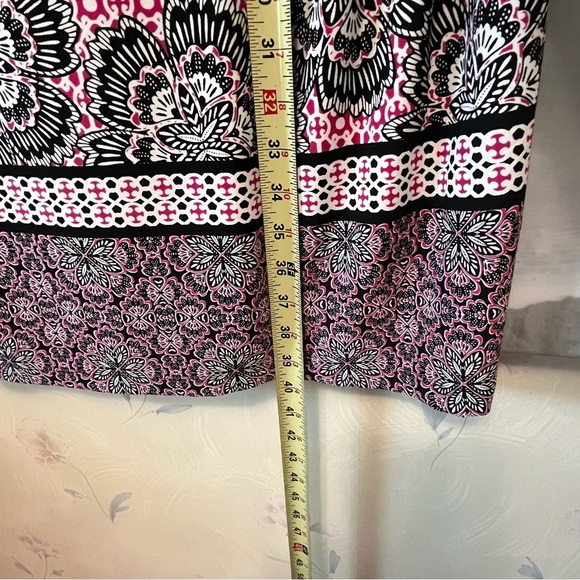 CHICO'S Shift Dress 3 Womens US 16/18 BOHO Paisley Indie‎ Abstract Purple Black - Picture 11 of 12